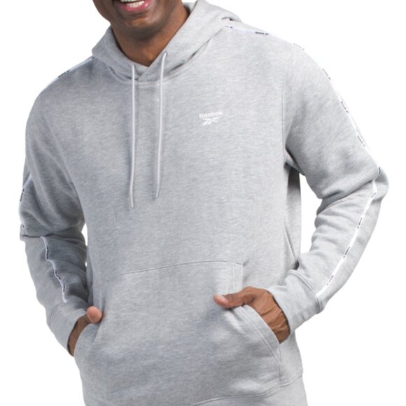 NEW REEBOK Endorphin Dash Hoodie Grey Heather unisex 261mn - Picture 1 of 5